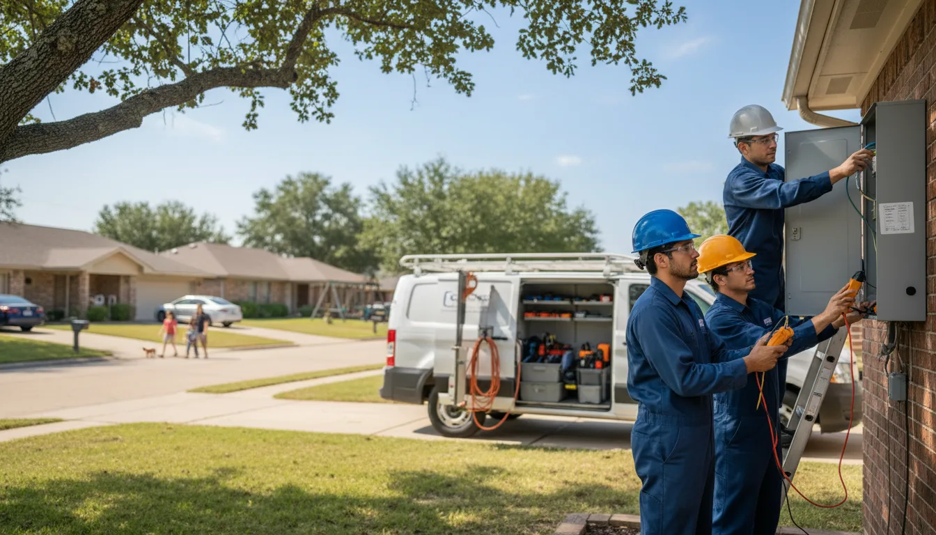 Certified electrician providing emergency electrical services in Shortsville, NY